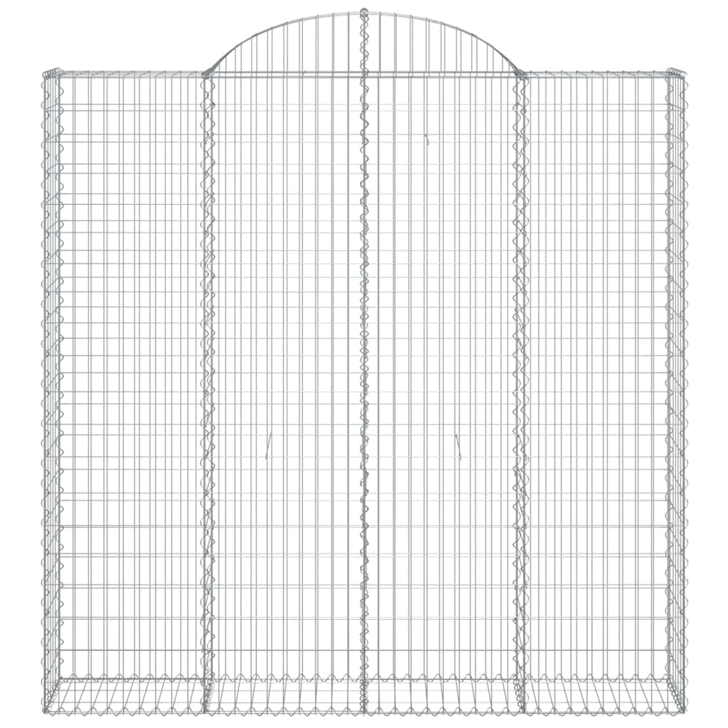 Išlenkti gabiono krepšiai, 3vnt., 200x30x200/220cm, geležis Išlenkti gabiono krepšiai, 3vnt., 200x30x200/220cm, geležis - Image 4