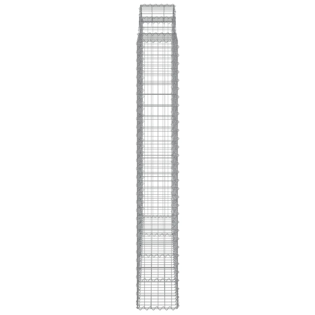 Išlenkti gabiono krepšiai, 3vnt., 200x30x200/220cm, geležis Išlenkti gabiono krepšiai, 3vnt., 200x30x200/220cm, geležis - Image 5