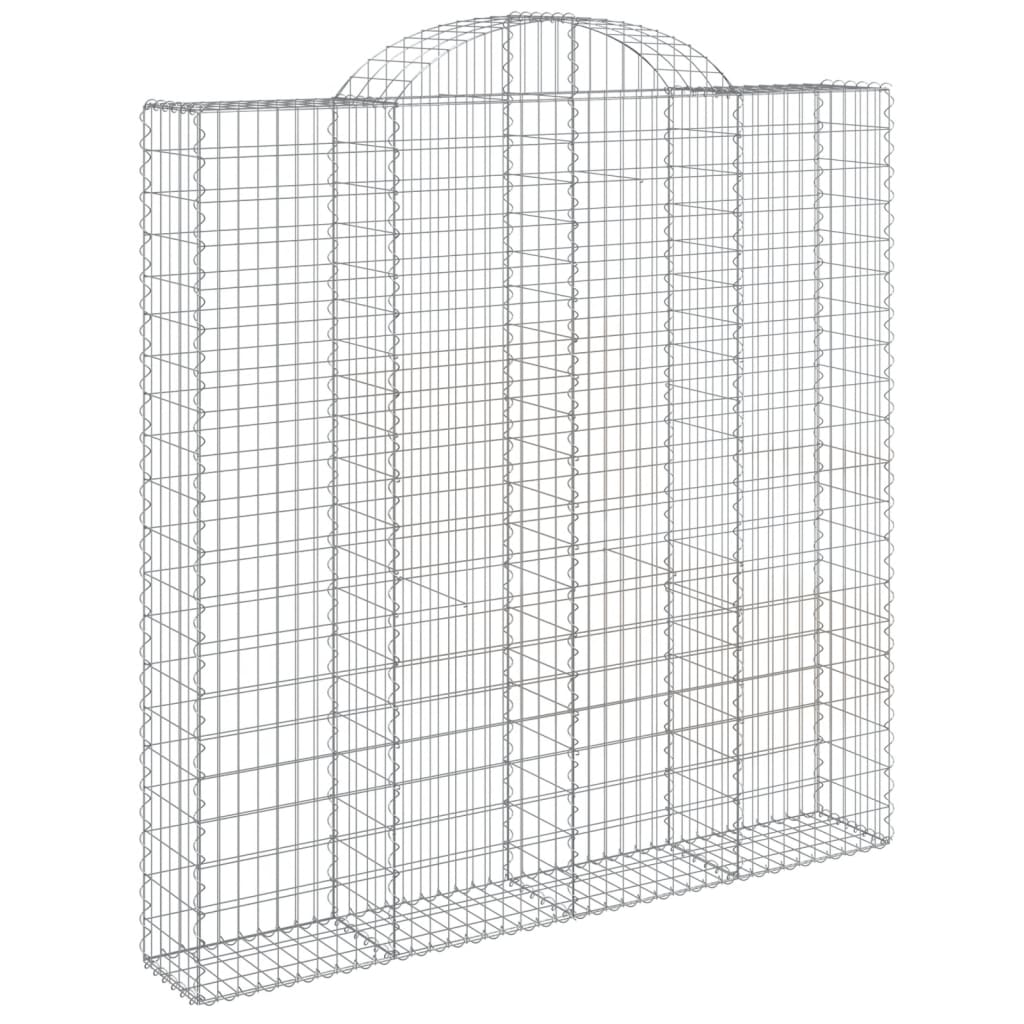 Išlenkti gabiono krepšiai, 4vnt., 200x30x200/220cm, geležis Išlenkti gabiono krepšiai, 4vnt., 200x30x200/220cm, geležis - Image 3