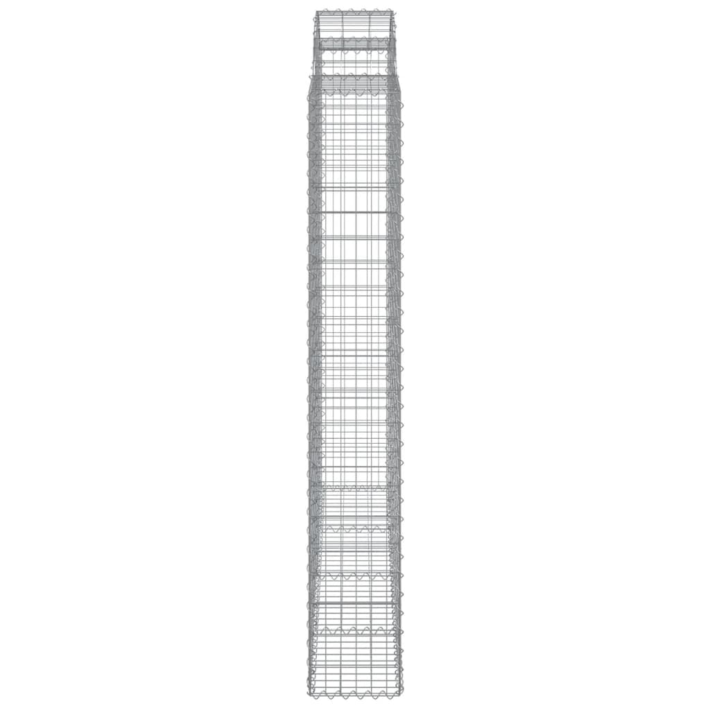 Išlenkti gabiono krepšiai, 4vnt., 200x30x200/220cm, geležis Išlenkti gabiono krepšiai, 4vnt., 200x30x200/220cm, geležis - Image 5