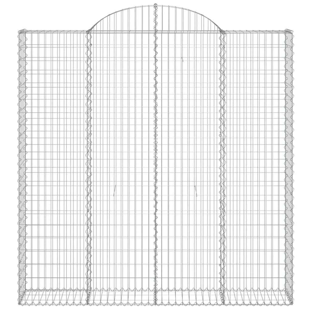Išlenkti gabiono krepšiai, 7vnt., 200x30x200/220cm, geležis Išlenkti gabiono krepšiai, 7vnt., 200x30x200/220cm, geležis - Image 4