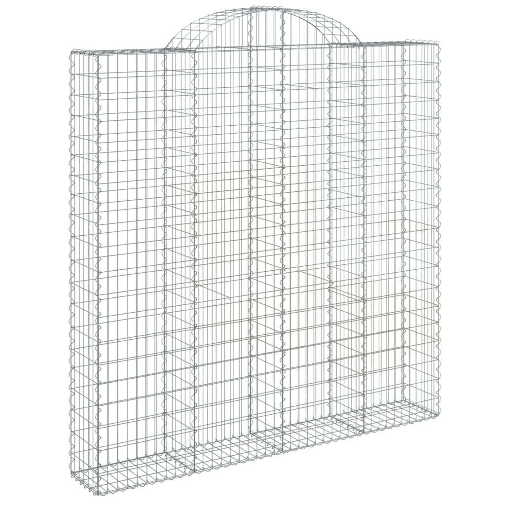 Išlenkti gabiono krepšiai, 14vnt., 200x30x200/220cm, geležis Išlenkti gabiono krepšiai, 14vnt., 200x30x200/220cm, geležis - Image 3