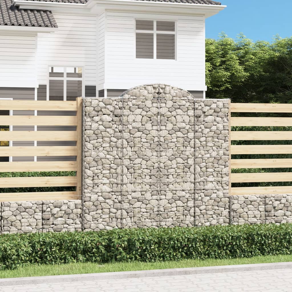 Išlenkti gabiono krepšiai, 14vnt., 200x30x200/220cm, geležis Išlenkti gabiono krepšiai, 14vnt., 200x30x200/220cm, geležis - Image 2