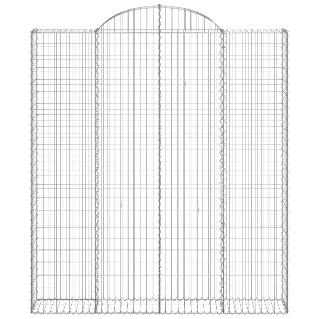 Išlenkti gabiono krepšiai, 4vnt., 200x30x220/240cm, geležis Išlenkti gabiono krepšiai, 4vnt., 200x30x220/240cm, geležis - Image 4