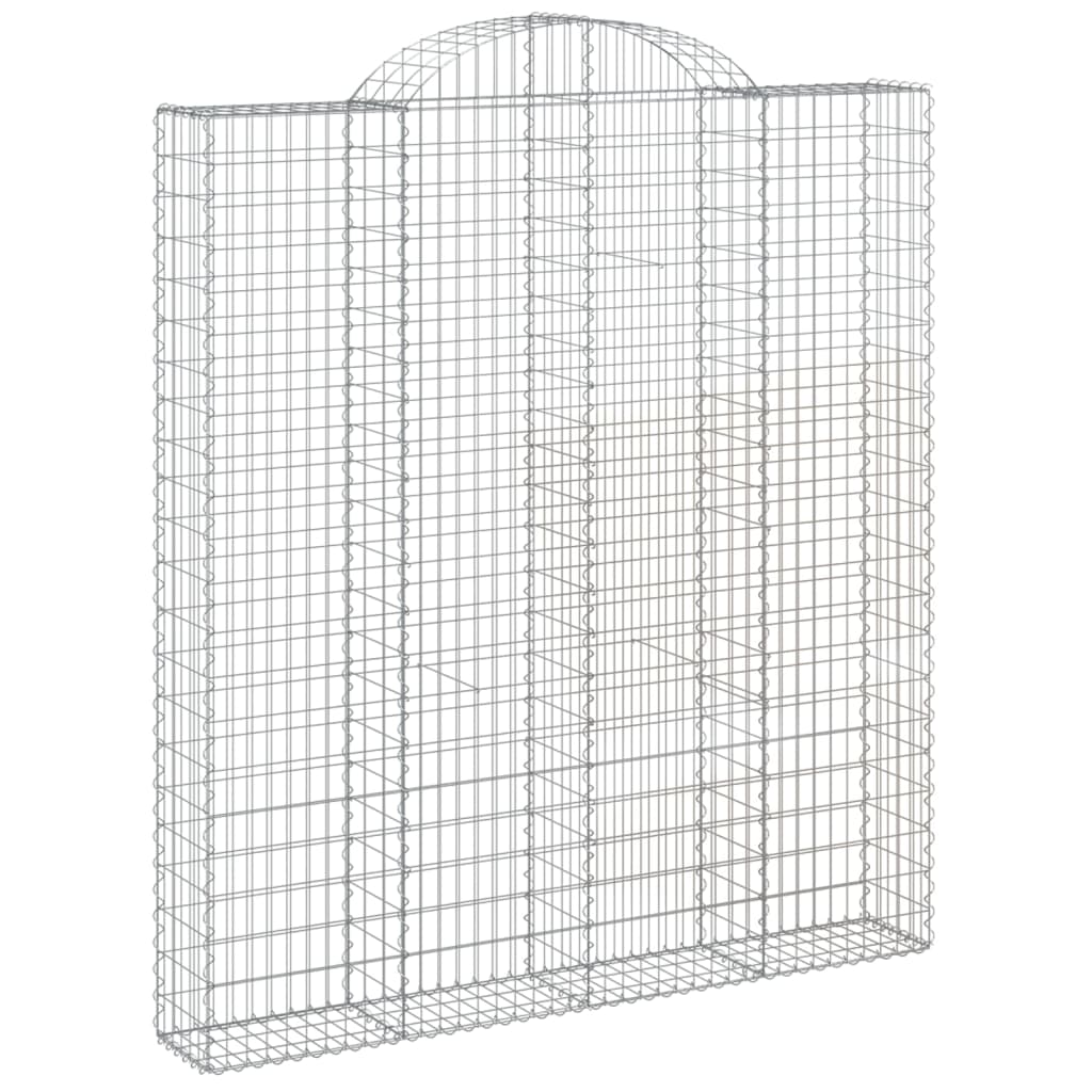 Išlenkti gabiono krepšiai, 8vnt., 200x30x220/240cm, geležis Išlenkti gabiono krepšiai, 8vnt., 200x30x220/240cm, geležis - Image 3