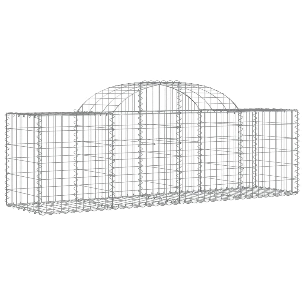Išlenkti gabiono krepšiai, 2vnt., 200x50x60/80cm, geležis Išlenkti gabiono krepšiai, 2vnt., 200x50x60/80cm, geležis - Image 3