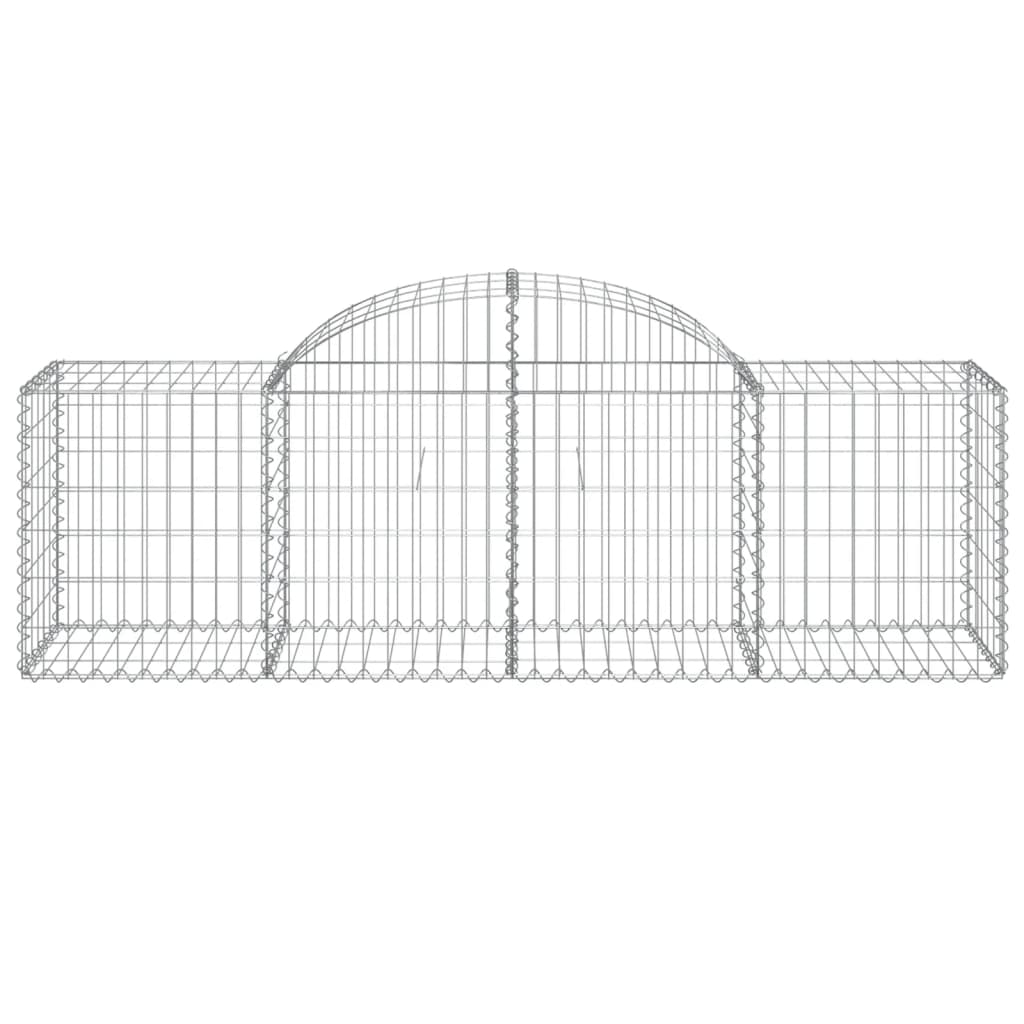 Išlenkti gabiono krepšiai, 2vnt., 200x50x60/80cm, geležis Išlenkti gabiono krepšiai, 2vnt., 200x50x60/80cm, geležis - Image 4