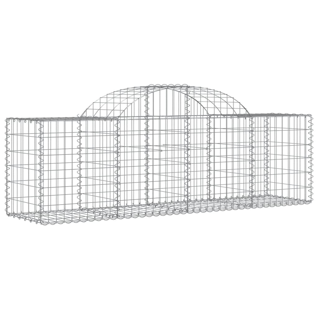 Išlenkti gabiono krepšiai, 4vnt., 200x50x60/80cm, geležis Išlenkti gabiono krepšiai, 4vnt., 200x50x60/80cm, geležis - Image 3