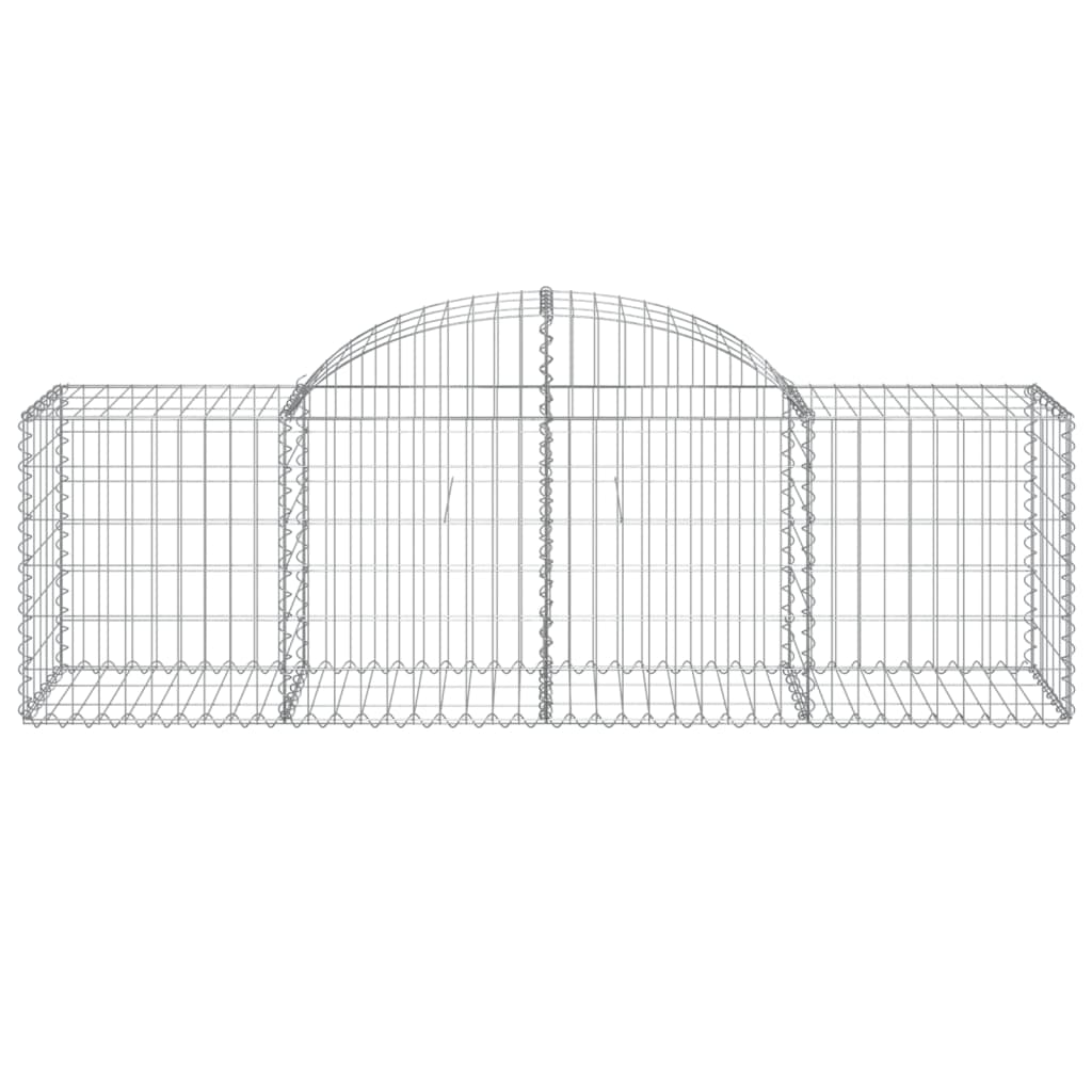 Išlenkti gabiono krepšiai, 5vnt., 200x50x60/80cm, geležis Išlenkti gabiono krepšiai, 5vnt., 200x50x60/80cm, geležis - Image 4