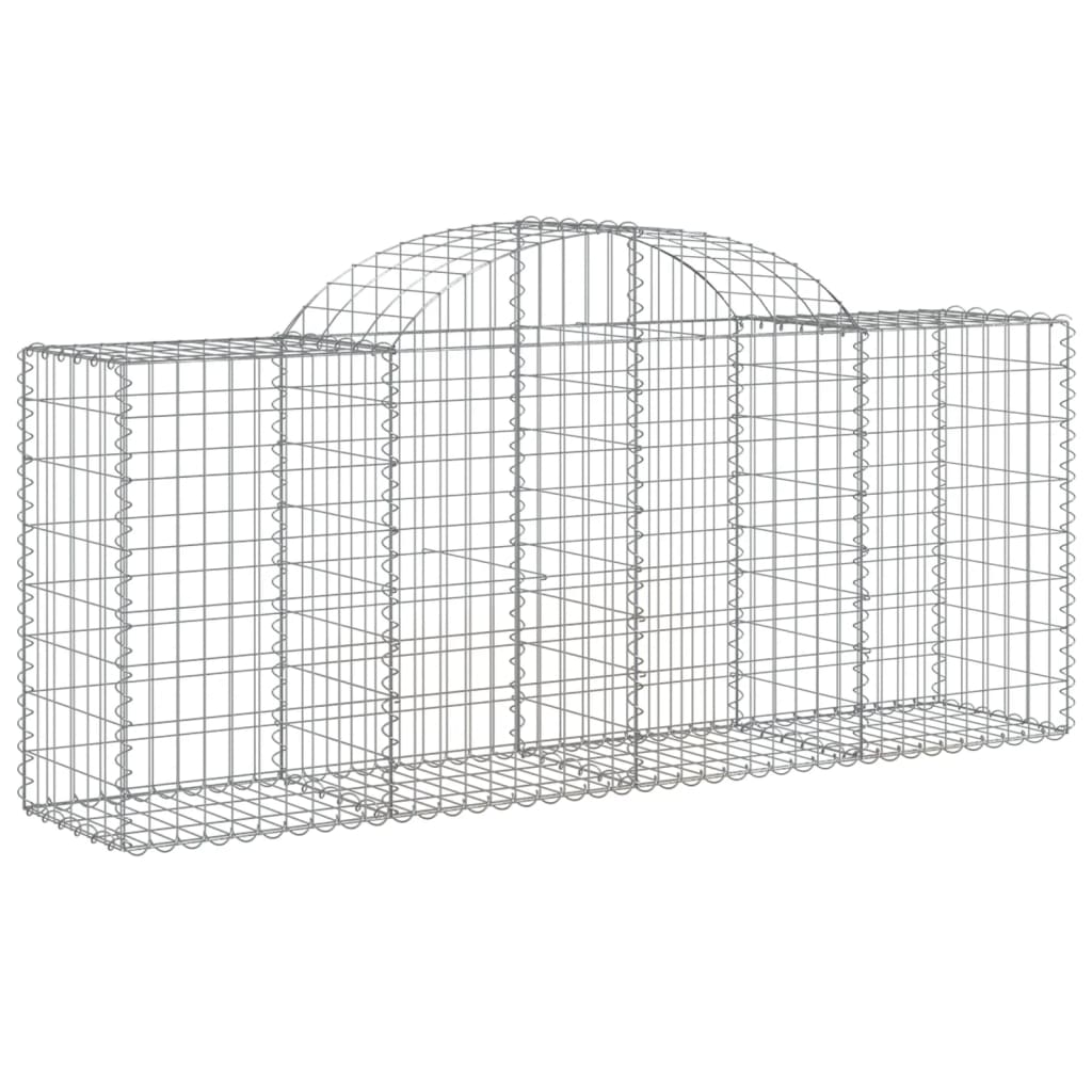 Išlenkti gabiono krepšiai, 8vnt., 200x50x80/100cm, geležis Išlenkti gabiono krepšiai, 8vnt., 200x50x80/100cm, geležis - Image 3