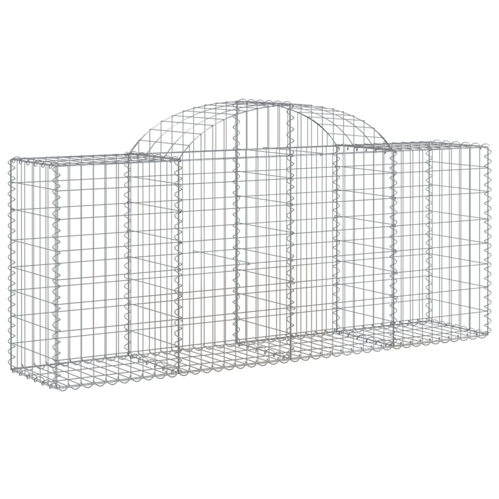 Išlenkti gabiono krepšiai, 10vnt., 200x50x80/100cm, geležis Išlenkti gabiono krepšiai, 10vnt., 200x50x80/100cm, geležis - Image 3