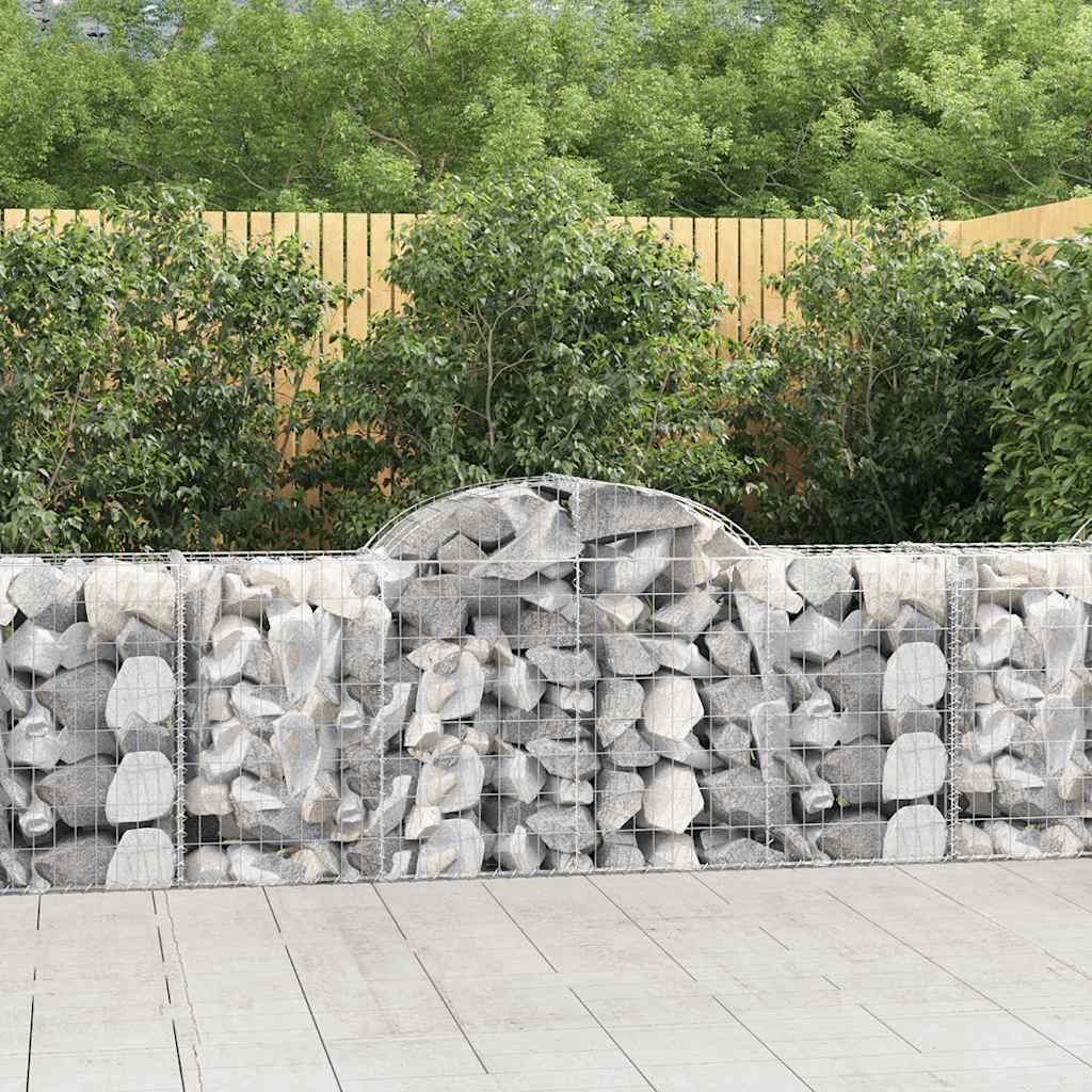 Išlenkti gabiono krepšiai, 25vnt., 200x50x80/100cm, geležis Išlenkti gabiono krepšiai, 25vnt., 200x50x80/100cm, geležis - Image 2