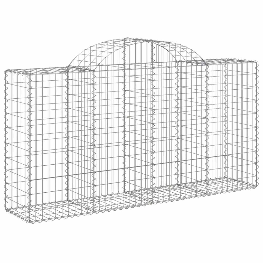 Išlenkti gabiono krepšiai, 4vnt., 200x50x100/120cm, geležis Išlenkti gabiono krepšiai, 4vnt., 200x50x100/120cm, geležis - Image 3