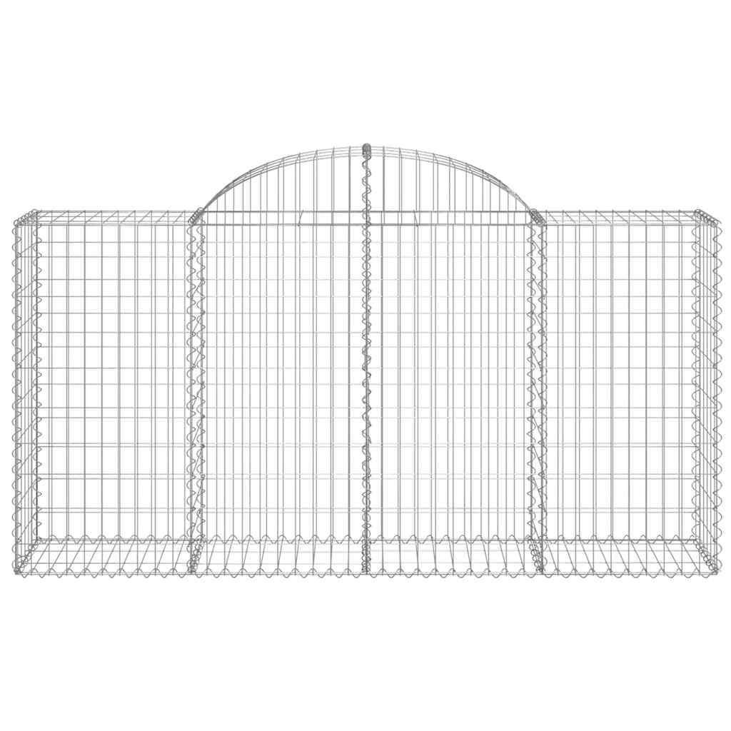 Išlenkti gabiono krepšiai, 4vnt., 200x50x100/120cm, geležis Išlenkti gabiono krepšiai, 4vnt., 200x50x100/120cm, geležis - Image 4