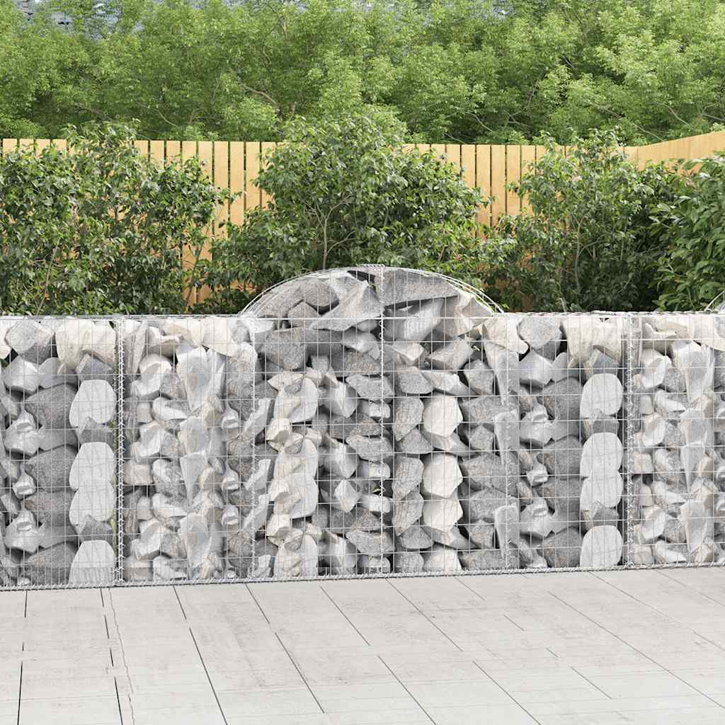 Išlenkti gabiono krepšiai, 4vnt., 200x50x100/120cm, geležis Išlenkti gabiono krepšiai, 4vnt., 200x50x100/120cm, geležis - Image 2