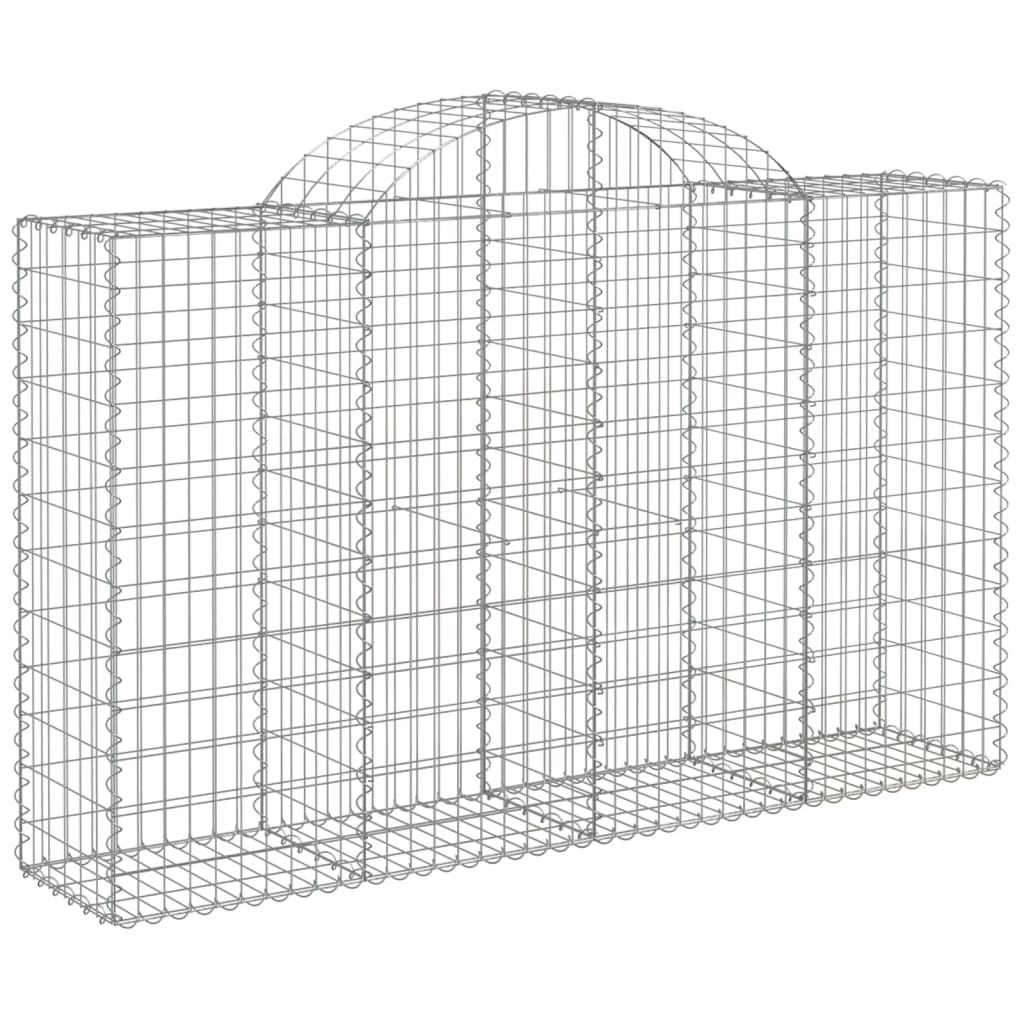 Išlenkti gabiono krepšiai, 4vnt., 200x50x120/140cm, geležis Išlenkti gabiono krepšiai, 4vnt., 200x50x120/140cm, geležis - Image 3
