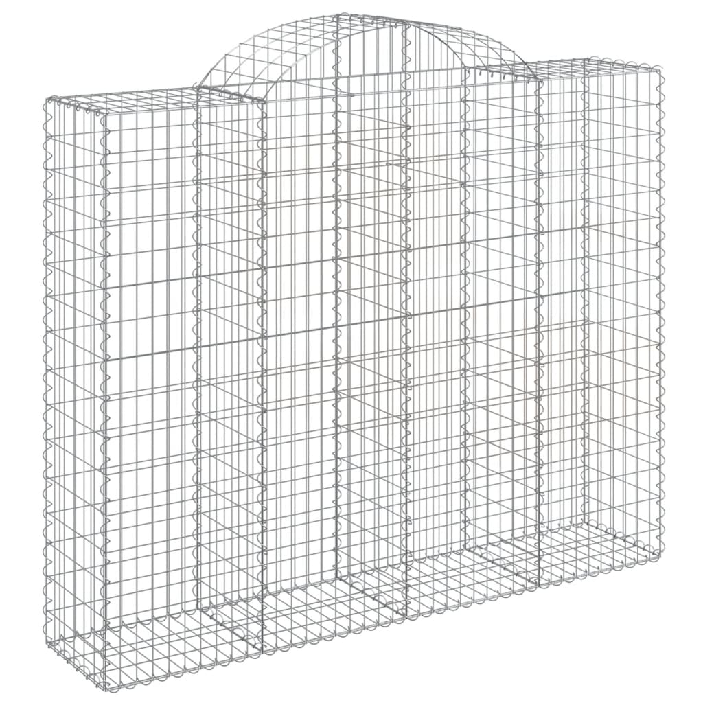 Išlenkti gabiono krepšiai, 14vnt., 200x50x160/180cm, geležis Išlenkti gabiono krepšiai, 14vnt., 200x50x160/180cm, geležis - Image 3
