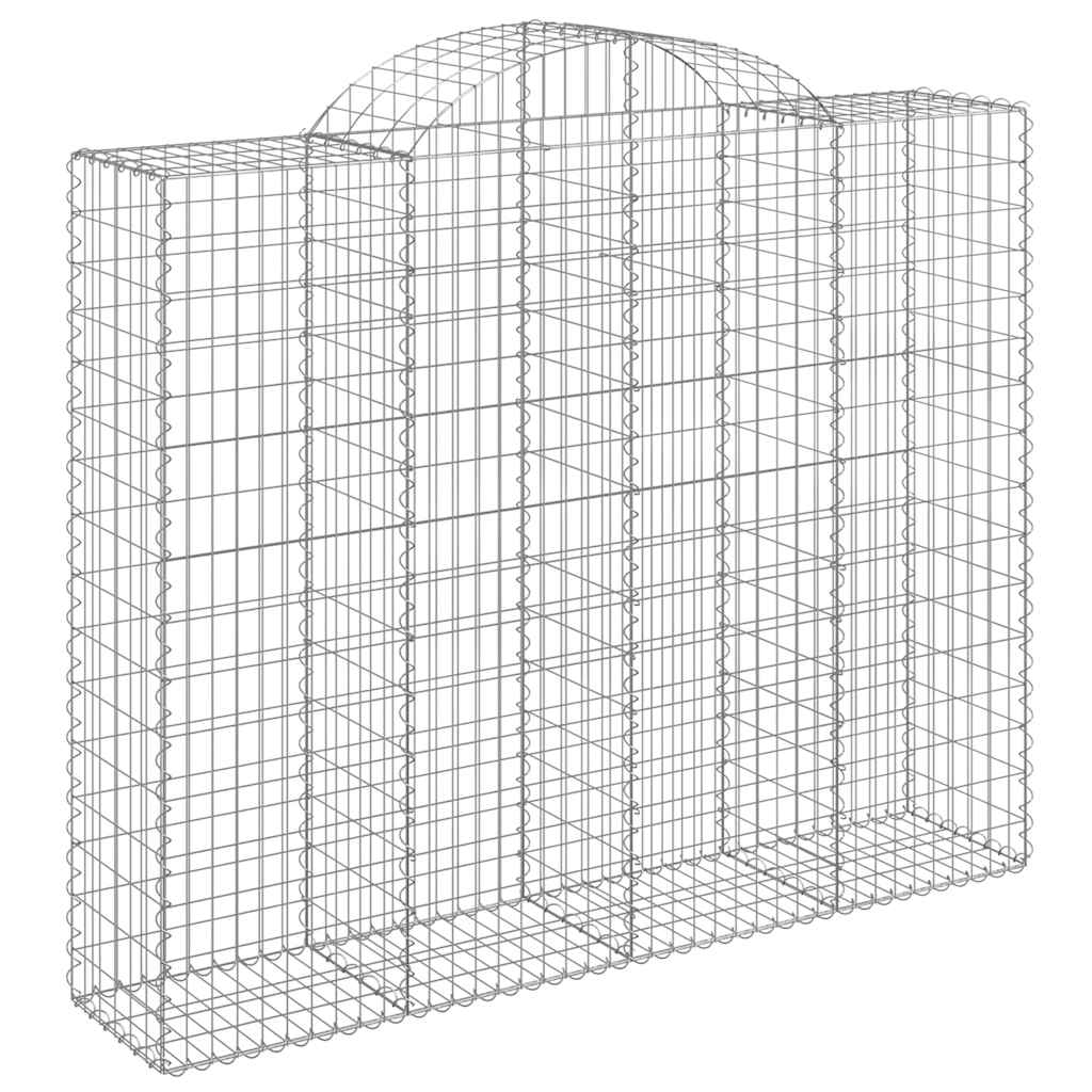 Išlenkti gabiono krepšiai, 15vnt., 200x50x160/180cm, geležis Išlenkti gabiono krepšiai, 15vnt., 200x50x160/180cm, geležis - Image 3