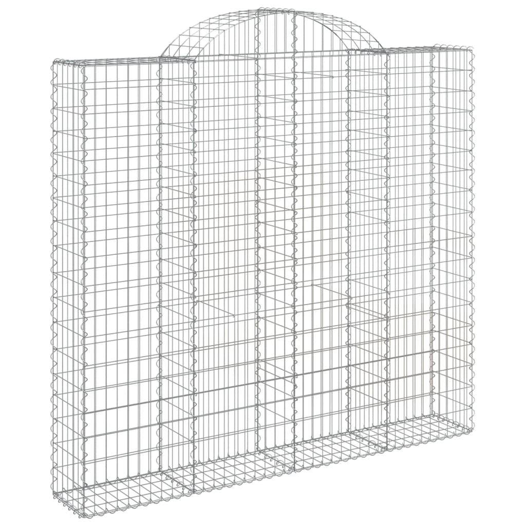 Išlenkti gabiono krepšiai, 3vnt., 200x50x180/200cm, geležis Išlenkti gabiono krepšiai, 3vnt., 200x50x180/200cm, geležis - Image 3