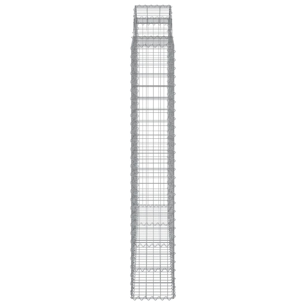 Išlenkti gabiono krepšiai, 7vnt., 200x50x180/200cm, geležis Išlenkti gabiono krepšiai, 7vnt., 200x50x180/200cm, geležis - Image 5