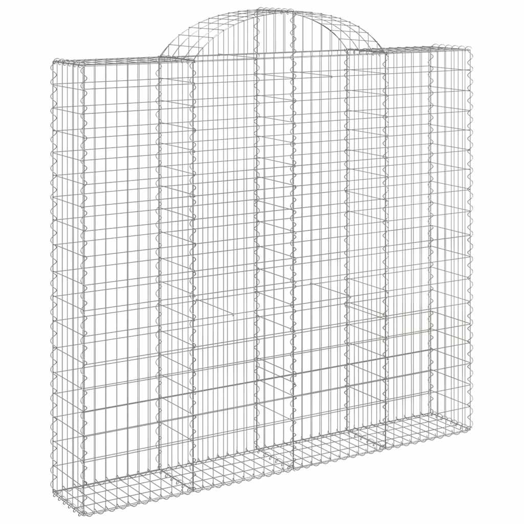 Išlenkti gabiono krepšiai, 9vnt., 200x50x180/200cm, geležis Išlenkti gabiono krepšiai, 9vnt., 200x50x180/200cm, geležis - Image 3