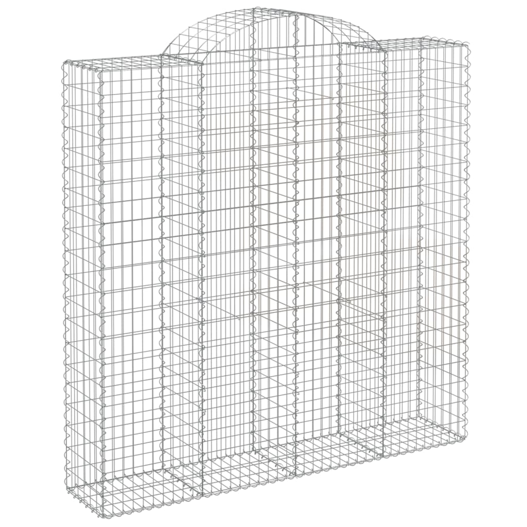 Išlenkti gabiono krepšiai, 2vnt., 200x50x200/220cm, geležis Išlenkti gabiono krepšiai, 2vnt., 200x50x200/220cm, geležis - Image 3
