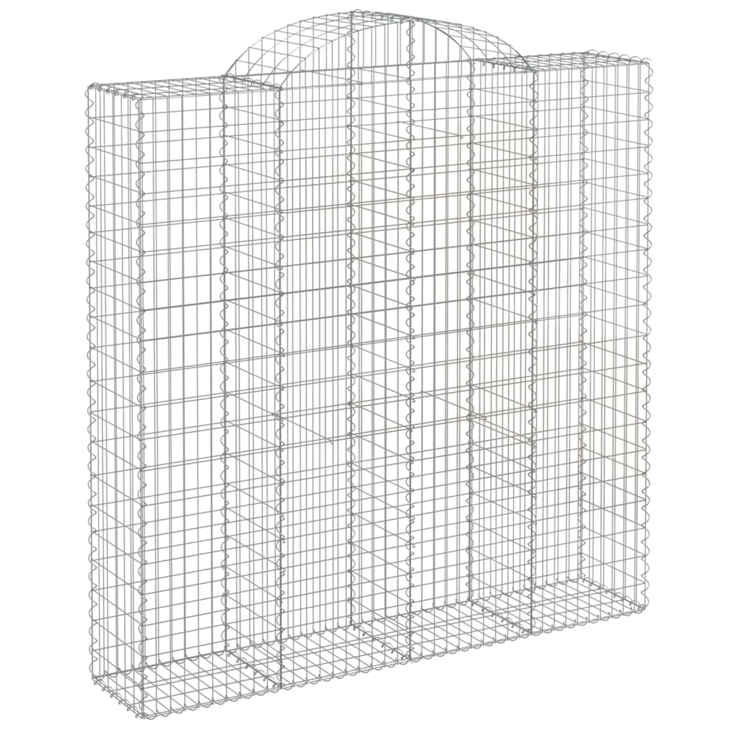 Išlenkti gabiono krepšiai, 4vnt., 200x50x200/220cm, geležis Išlenkti gabiono krepšiai, 4vnt., 200x50x200/220cm, geležis - Image 3