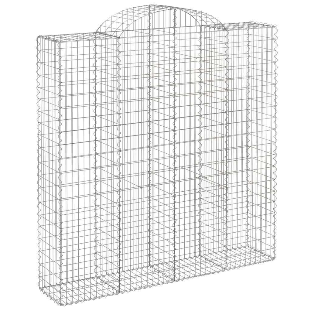 Išlenkti gabiono krepšiai, 9vnt., 200x50x200/220cm, geležis Išlenkti gabiono krepšiai, 9vnt., 200x50x200/220cm, geležis - Image 3