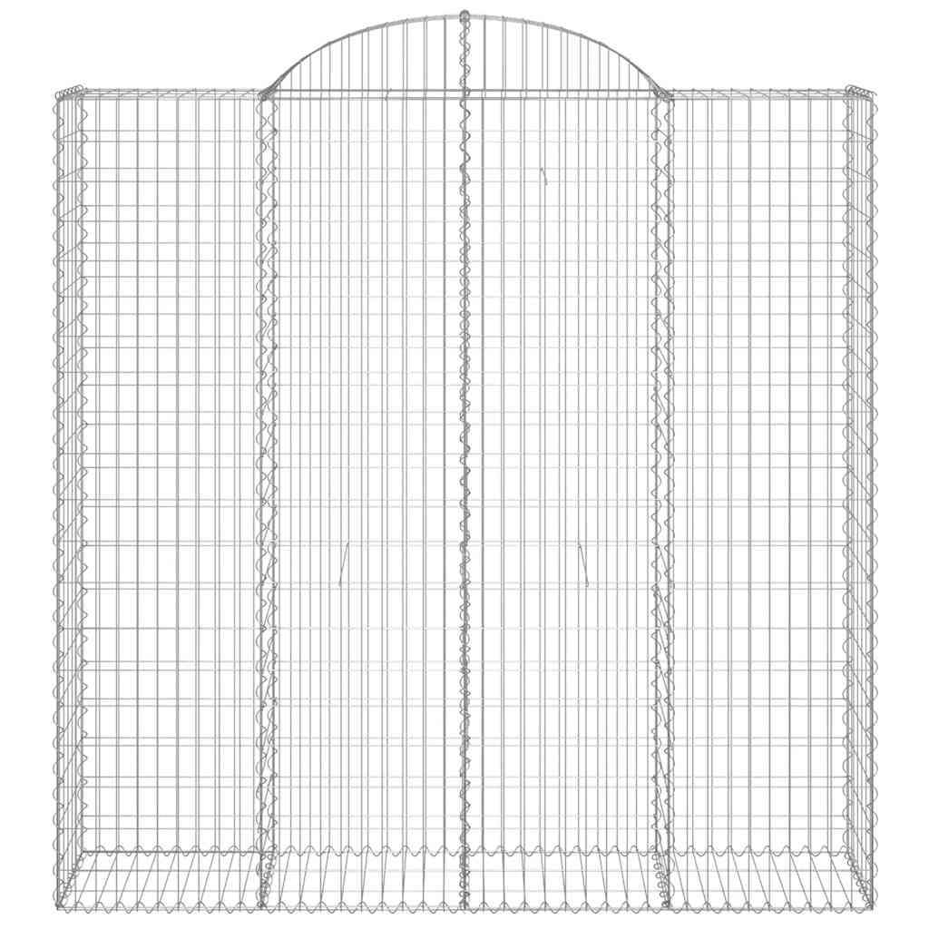 Išlenkti gabiono krepšiai, 9vnt., 200x50x200/220cm, geležis Išlenkti gabiono krepšiai, 9vnt., 200x50x200/220cm, geležis - Image 4