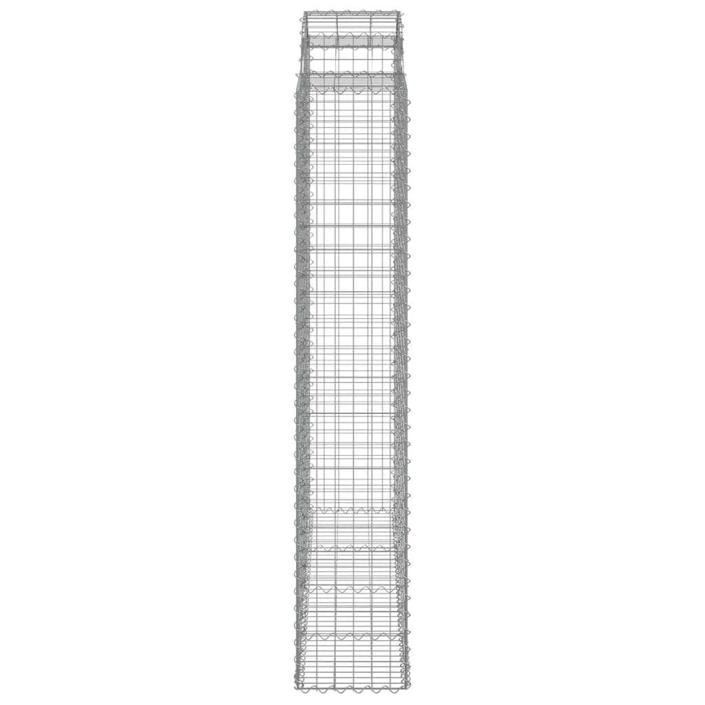 Išlenkti gabiono krepšiai, 2vnt., 200x50x220/240cm, geležis Išlenkti gabiono krepšiai, 2vnt., 200x50x220/240cm, geležis - Image 5