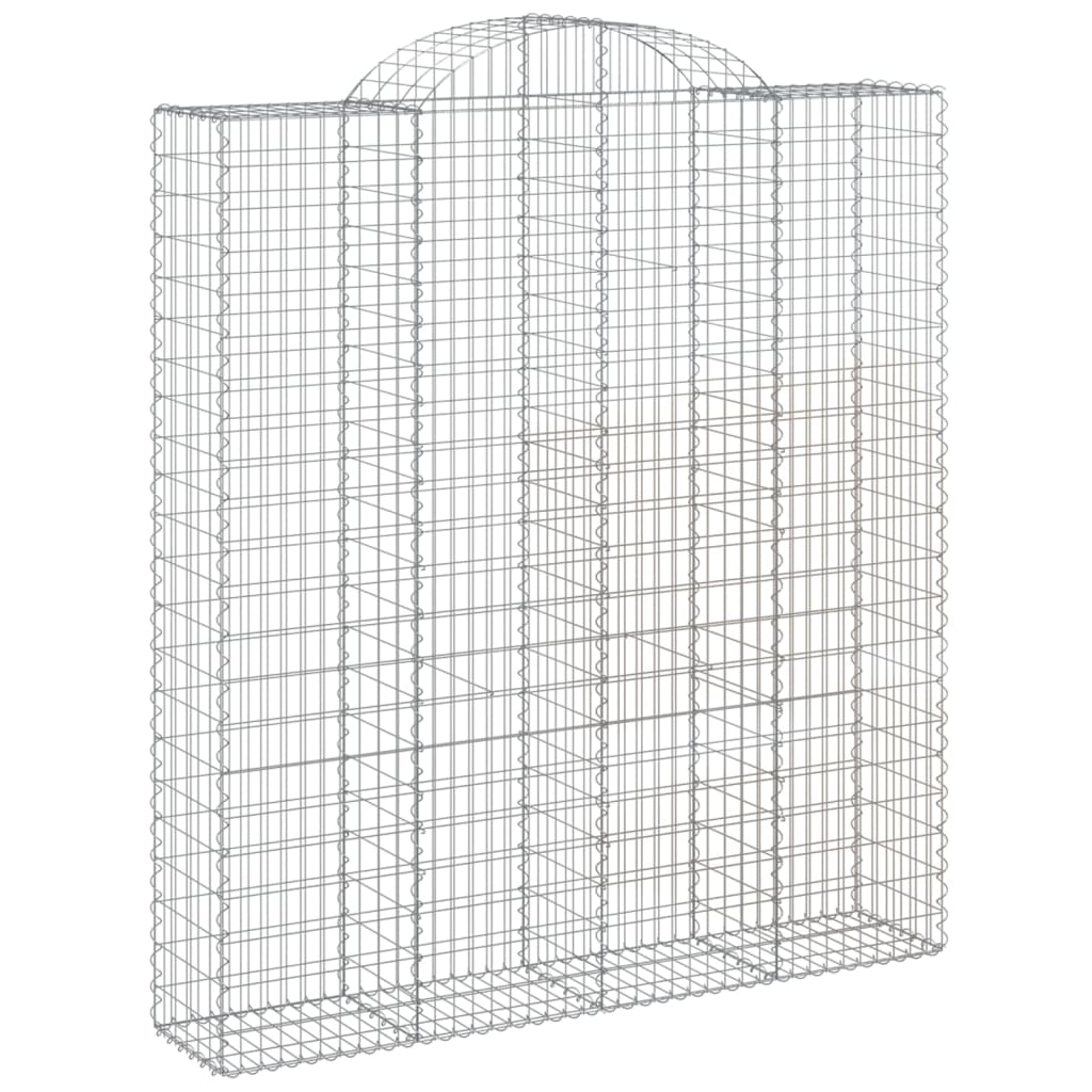 Išlenkti gabiono krepšiai, 10vnt., 200x50x220/240cm, geležis Išlenkti gabiono krepšiai, 10vnt., 200x50x220/240cm, geležis - Image 3