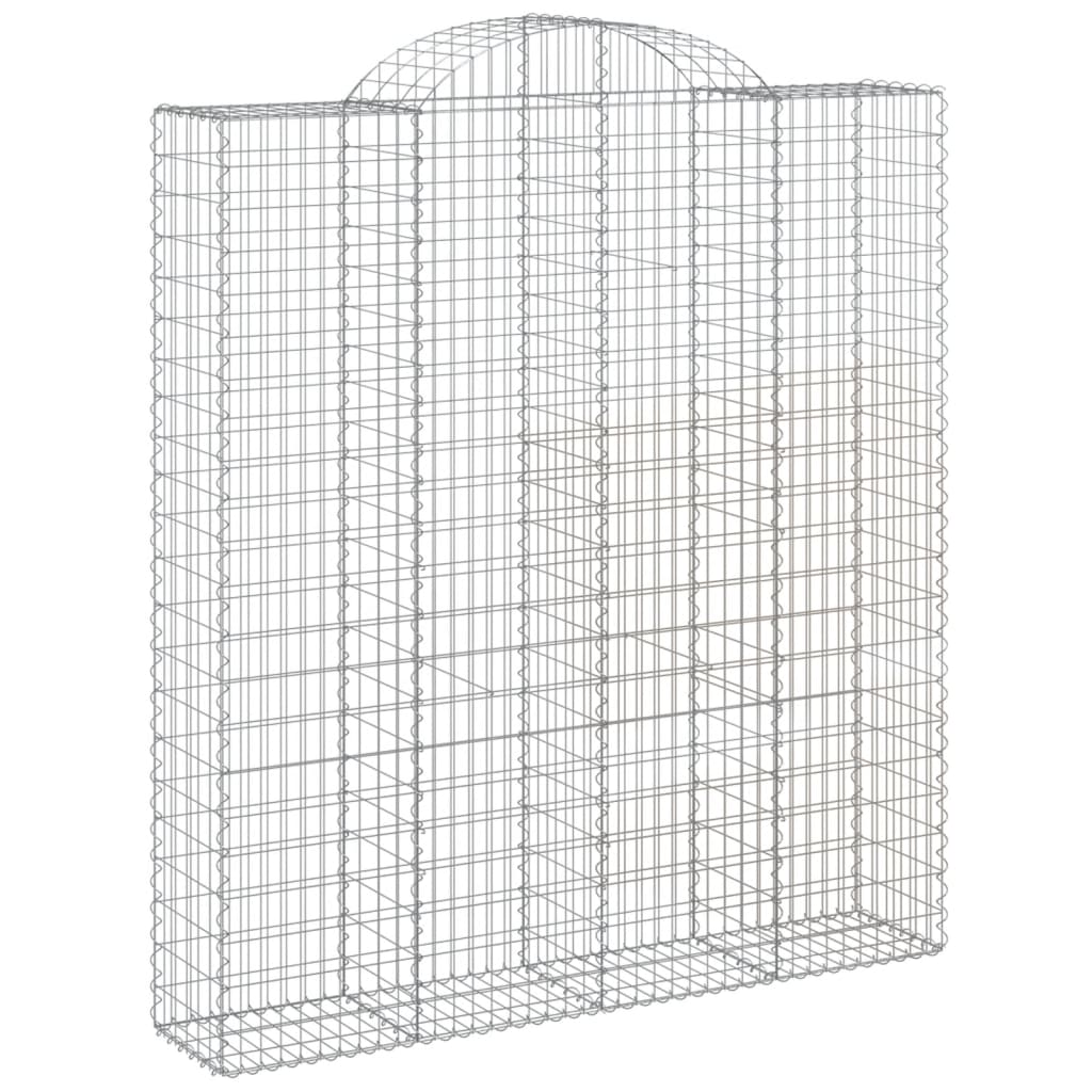 Išlenkti gabiono krepšiai, 12vnt., 200x50x220/240cm, geležis Išlenkti gabiono krepšiai, 12vnt., 200x50x220/240cm, geležis - Image 3