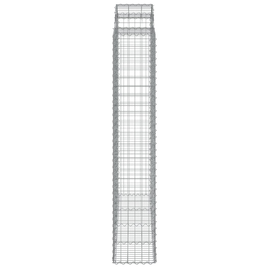 Išlenkti gabiono krepšiai, 14vnt., 200x50x220/240cm, geležis Išlenkti gabiono krepšiai, 14vnt., 200x50x220/240cm, geležis - Image 5