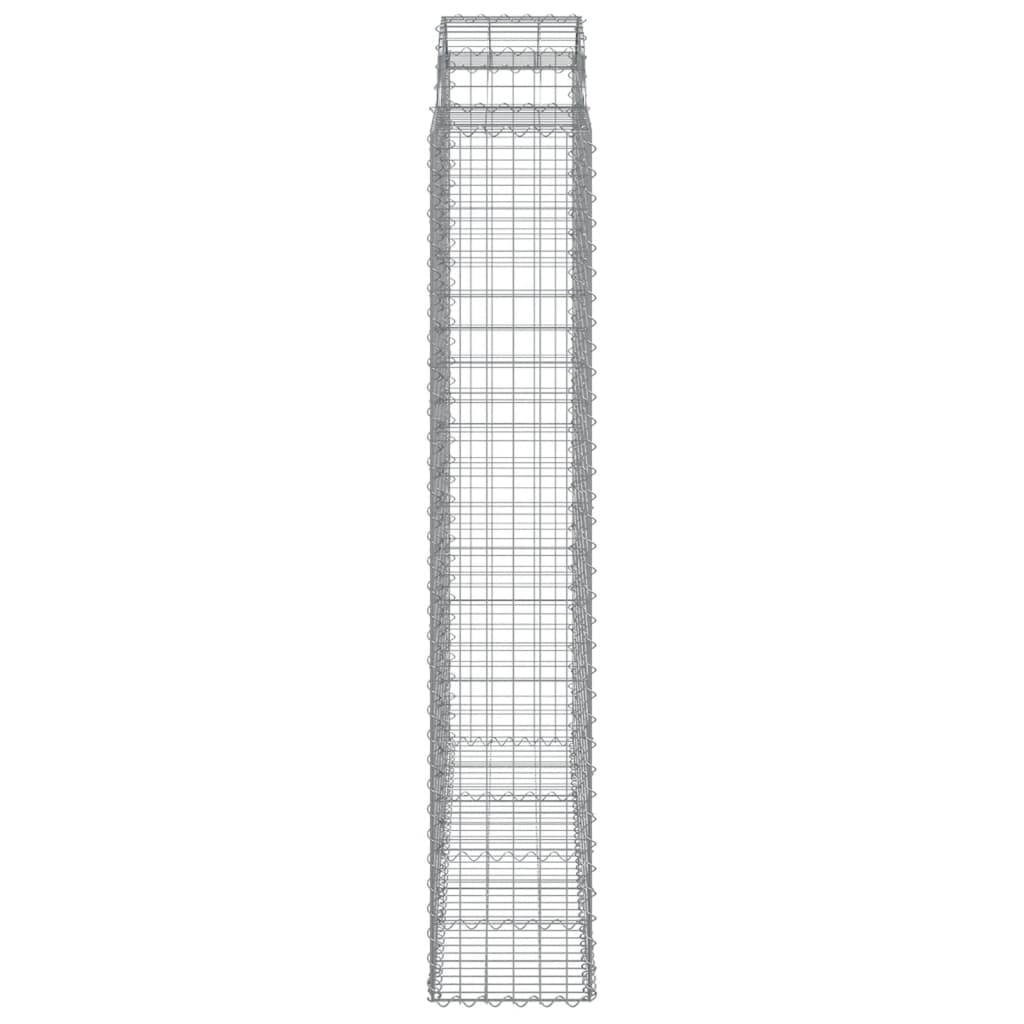 Išlenkti gabiono krepšiai, 15vnt., 200x50x220/240cm, geležis Išlenkti gabiono krepšiai, 15vnt., 200x50x220/240cm, geležis - Image 5