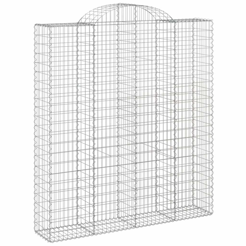 Arkiniai gabionų krepšeliai, 20 vnt., 200x50x220/240 cm, cinkuota geležis Arkiniai gabionų krepšeliai, 20 vnt., 200x50x220/240 cm, cinkuota geležis - Image 3