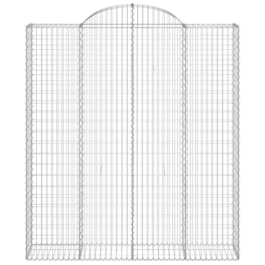 Arkiniai gabionų krepšeliai, 20 vnt., 200x50x220/240 cm, cinkuota geležis Arkiniai gabionų krepšeliai, 20 vnt., 200x50x220/240 cm, cinkuota geležis - Image 4