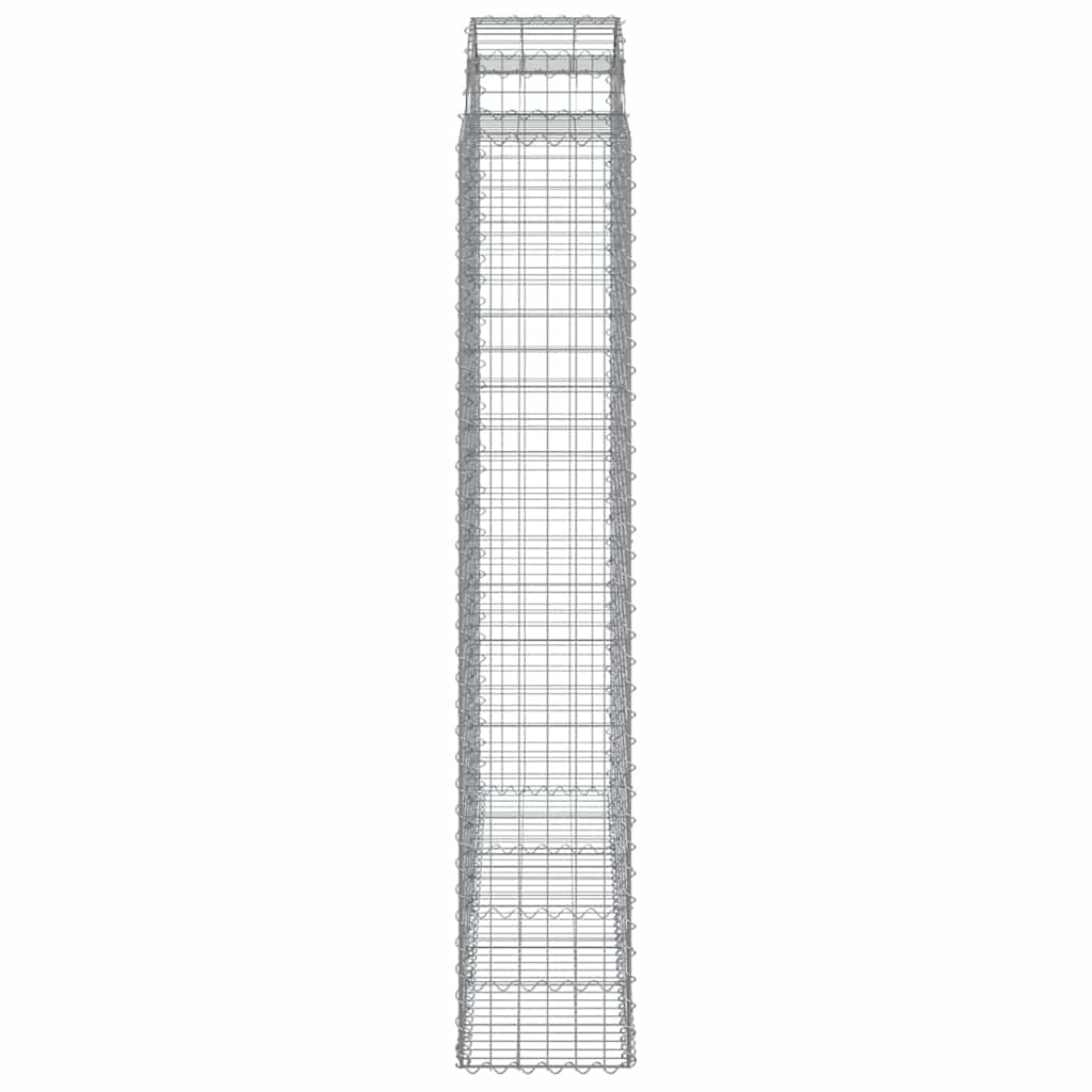 Arkiniai gabionų krepšeliai, 20 vnt., 200x50x220/240 cm, cinkuota geležis Arkiniai gabionų krepšeliai, 20 vnt., 200x50x220/240 cm, cinkuota geležis - Image 5