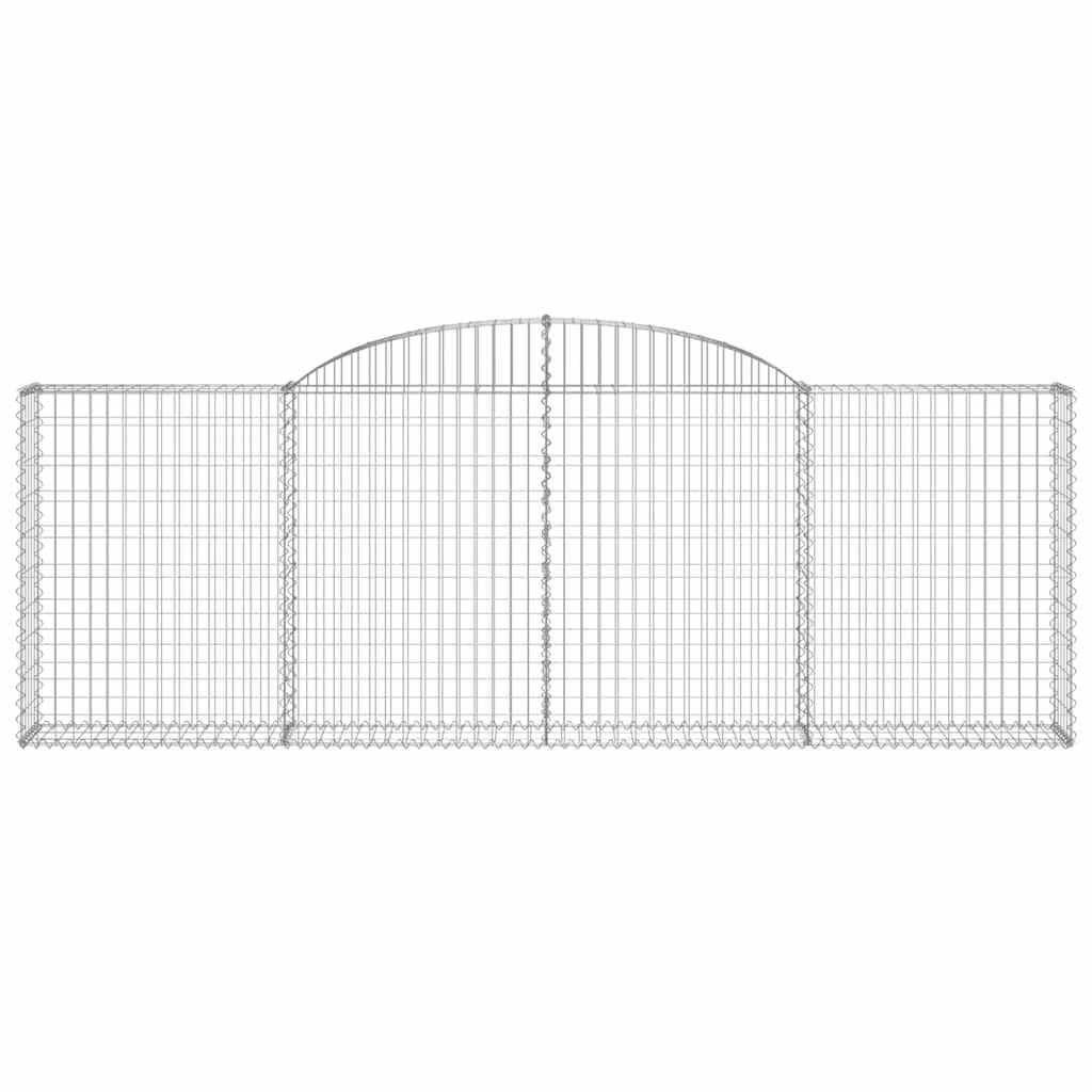 Išlenkti gabiono krepšiai, 5vnt., 300x30x100/120cm, geležis Išlenkti gabiono krepšiai, 5vnt., 300x30x100/120cm, geležis - Image 4