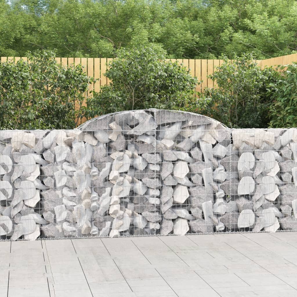 Išlenkti gabiono krepšiai, 12vnt., 300x30x100/120cm, geležis Išlenkti gabiono krepšiai, 12vnt., 300x30x100/120cm, geležis - Image 2
