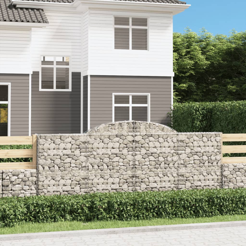 Išlenkti gabiono krepšiai, 12vnt., 300x50x120/140cm, geležis Išlenkti gabiono krepšiai, 12vnt., 300x50x120/140cm, geležis - Image 2