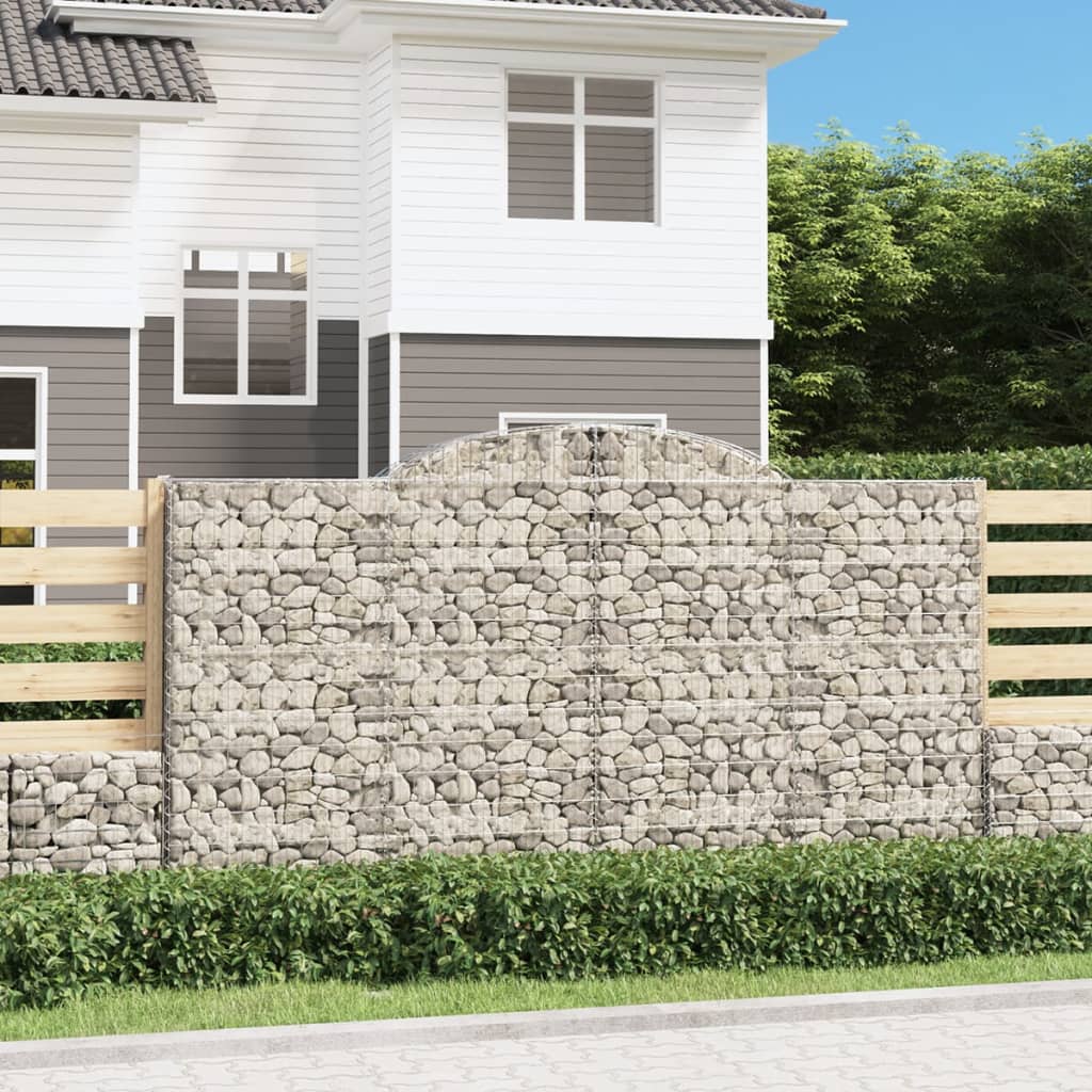 Išlenkti gabiono krepšiai, 10vnt., 300x50x160/180cm, geležis Išlenkti gabiono krepšiai, 10vnt., 300x50x160/180cm, geležis - Image 2