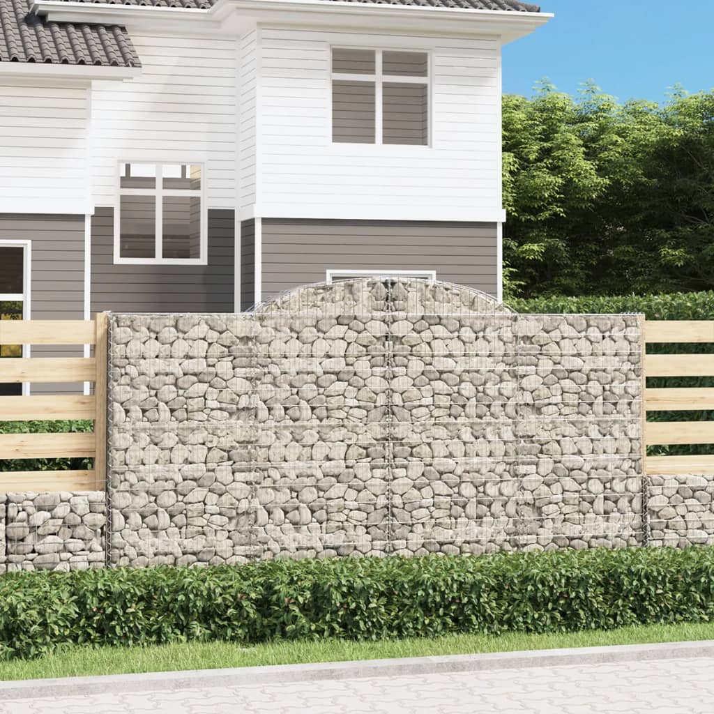 Išlenkti gabiono krepšiai, 17vnt., 300x50x160/180cm, geležis Išlenkti gabiono krepšiai, 17vnt., 300x50x160/180cm, geležis - Image 2