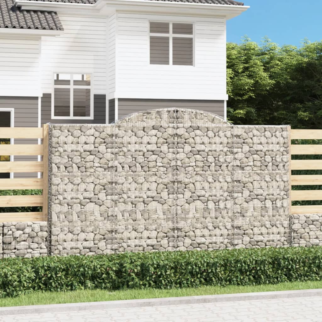 Išlenkti gabiono krepšiai, 2vnt., 300x50x180/200cm, geležis Išlenkti gabiono krepšiai, 2vnt., 300x50x180/200cm, geležis - Image 2