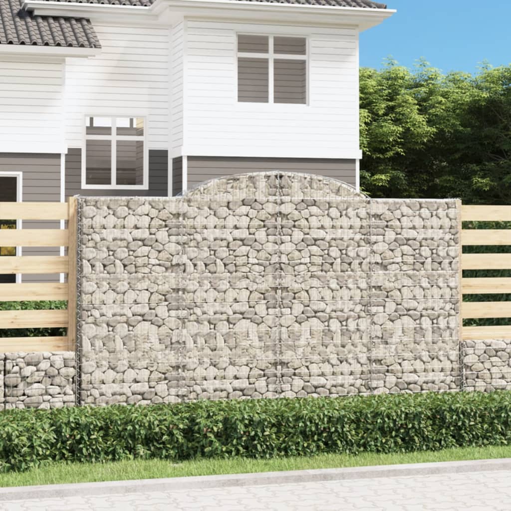 Išlenkti gabiono krepšiai, 4vnt., 300x50x180/200cm, geležis Išlenkti gabiono krepšiai, 4vnt., 300x50x180/200cm, geležis - Image 2