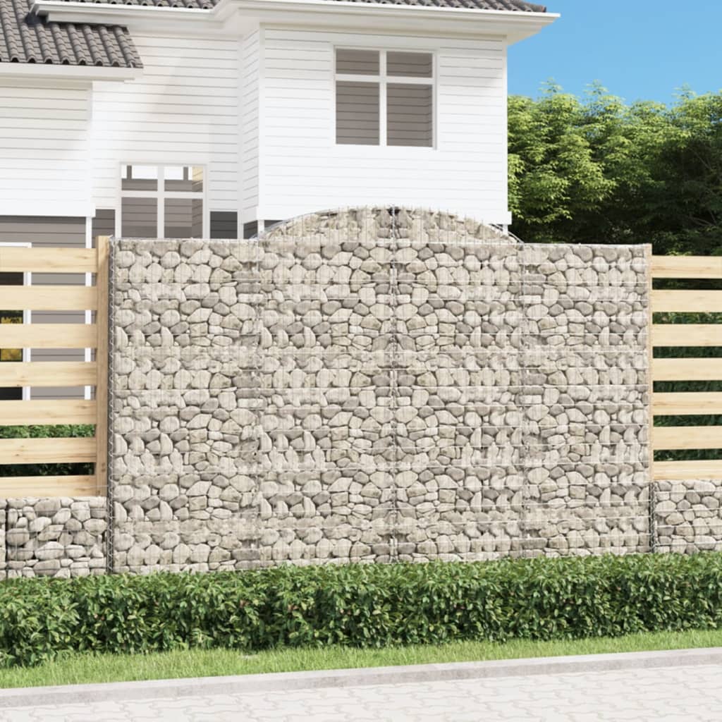 Išlenkti gabiono krepšiai, 2vnt., 300x50x200/220cm, geležis Išlenkti gabiono krepšiai, 2vnt., 300x50x200/220cm, geležis - Image 2