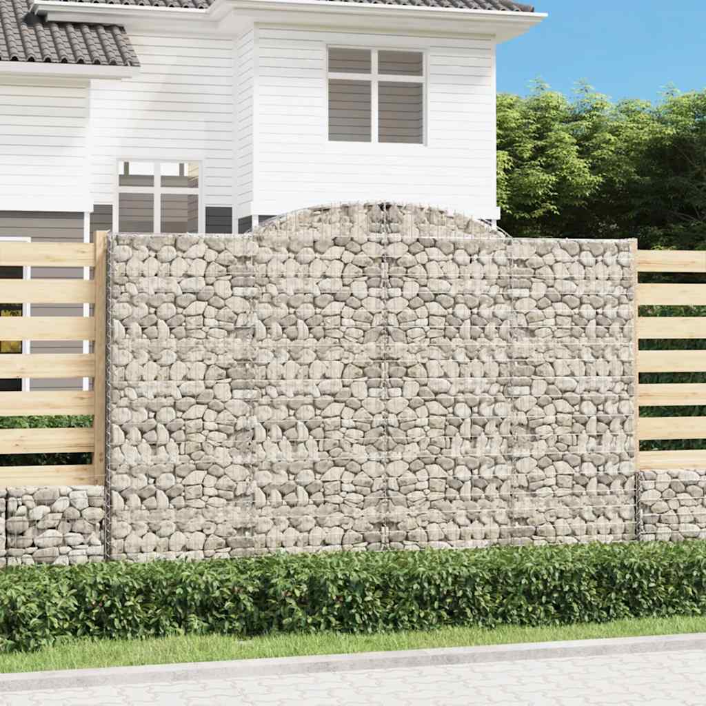 Išlenkti gabiono krepšiai, 12vnt., 300x50x200/220cm, geležis Išlenkti gabiono krepšiai, 12vnt., 300x50x200/220cm, geležis - Image 2