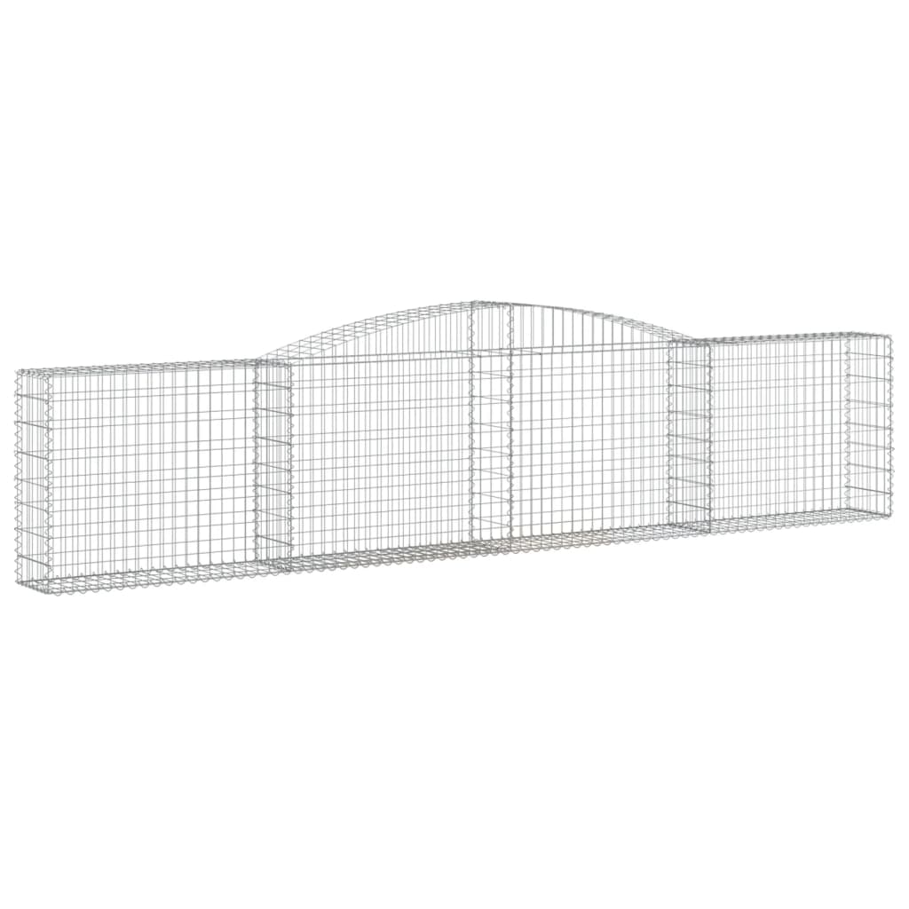 Išlenkti gabiono krepšiai, 4vnt., 400x30x80/100cm, geležis Išlenkti gabiono krepšiai, 4vnt., 400x30x80/100cm, geležis - Image 3