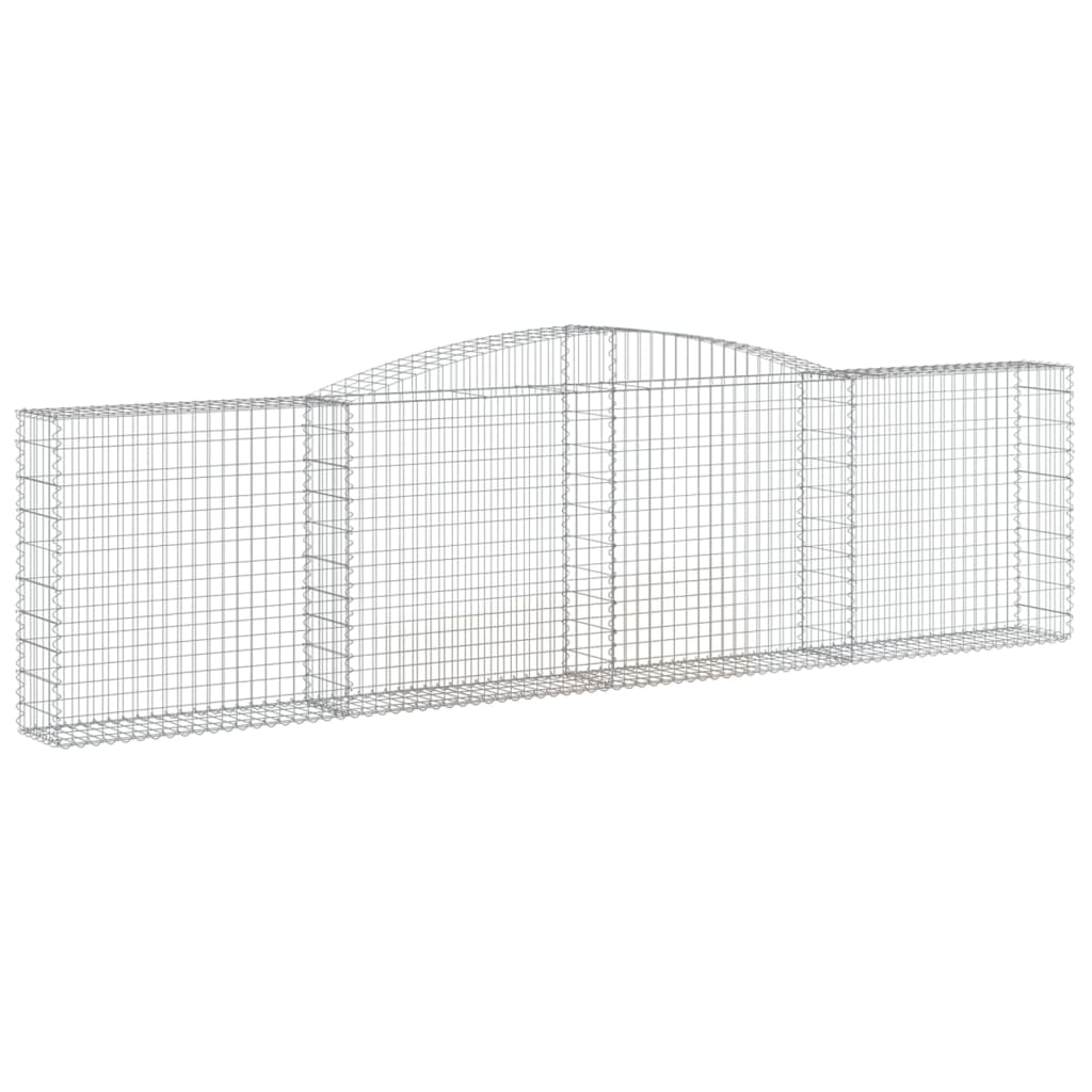 Išlenkti gabiono krepšiai, 2vnt., 400x30x100/120cm, geležis Išlenkti gabiono krepšiai, 2vnt., 400x30x100/120cm, geležis - Image 3