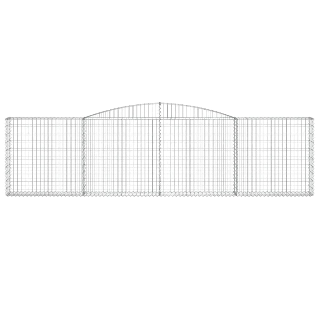 Išlenkti gabiono krepšiai, 7vnt., 400x30x100/120cm, geležis Išlenkti gabiono krepšiai, 7vnt., 400x30x100/120cm, geležis - Image 4