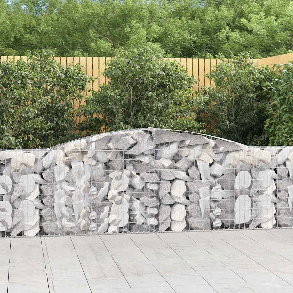 Išlenkti gabiono krepšiai, 8vnt., 400x30x100/120cm, geležis Išlenkti gabiono krepšiai, 8vnt., 400x30x100/120cm, geležis - Image 2